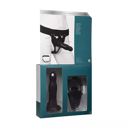 Doc Johnson Body Extensions Daring silikoniniai diržai su vibracijos sistema