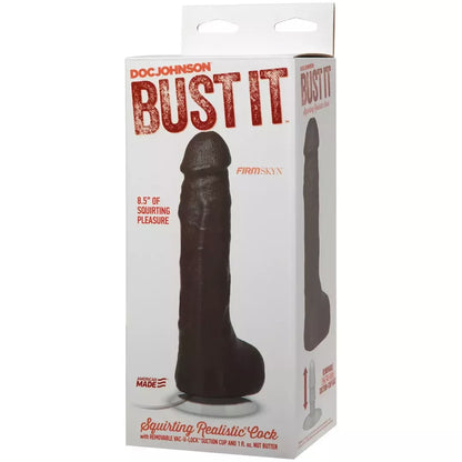 Doc Johnson Bust It Squirting Model 21 cm – universalus pagrindas su siurbtuku, 30 ml