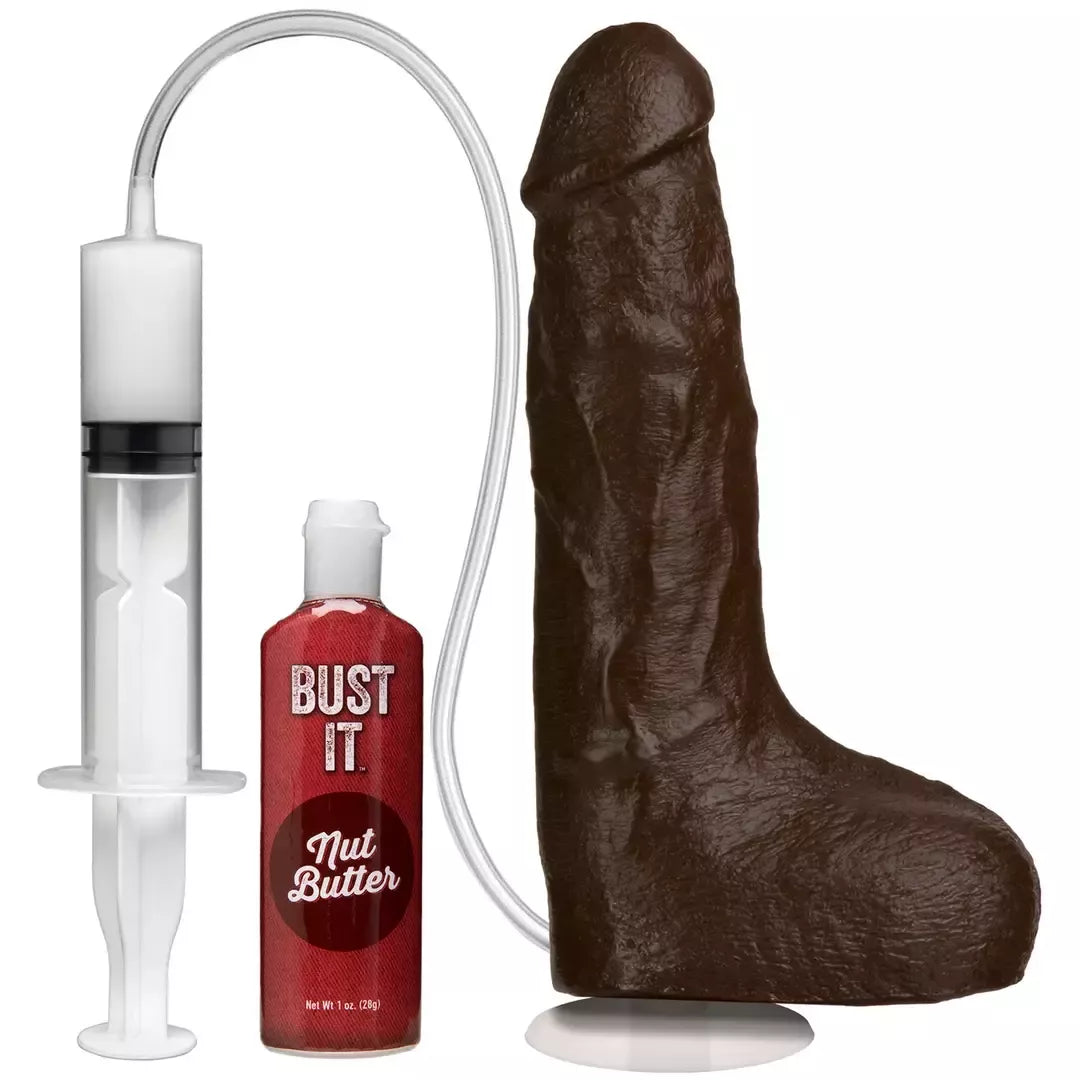 Doc Johnson Bust It Squirting Model 21 cm – universalus pagrindas su siurbtuku, 30 ml