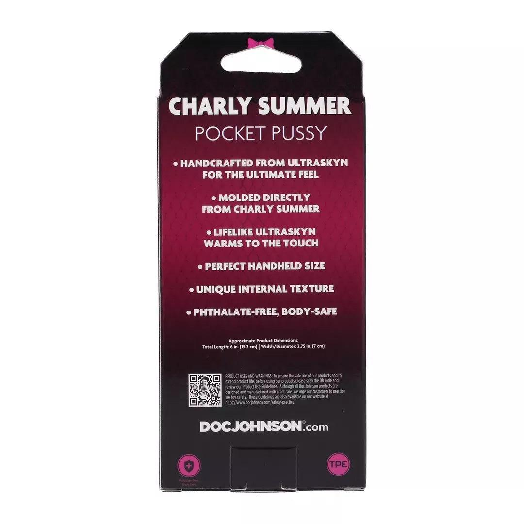 Doc Johnson Charly Summer ULTRASKYN Vanilla kompaktiškas intymus prietaisas