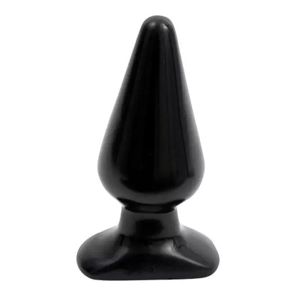 Doc Johnson Classic Large Anal Plug juodas 14 cm ergonomiško dizaino