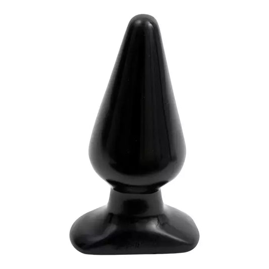 Doc Johnson Classic Large Anal Plug juodas 14 cm ergonomiško dizaino