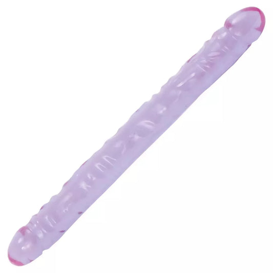 Doc Johnson Crystal Jellies Dual-Ended Model 18, 45 cm, skaidrus