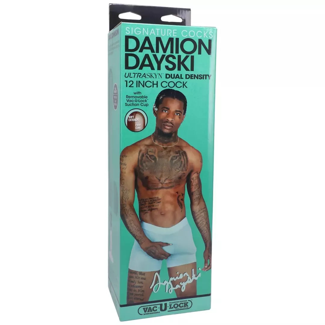 Doc Johnson Damion Dayski ULTRASKYN 30 cm anatominis modelis, šokoladinis