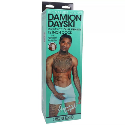 Doc Johnson Damion Dayski ULTRASKYN 30 cm anatominis modelis, šokoladinis