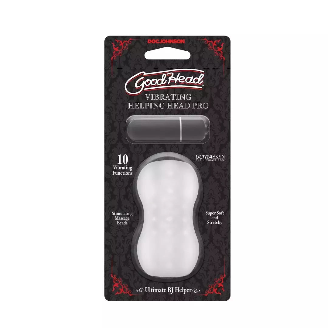 Doc Johnson GoodHead Helping Head Pro Frosted vibruojanti mova 3”