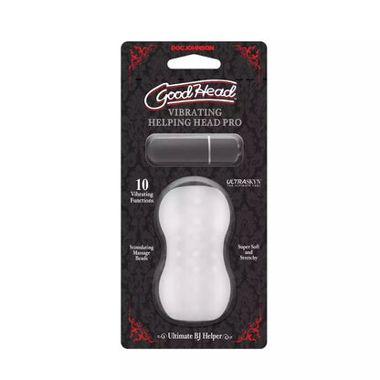 Doc Johnson GoodHead Helping Head Pro Frosted vibruojanti mova 3”