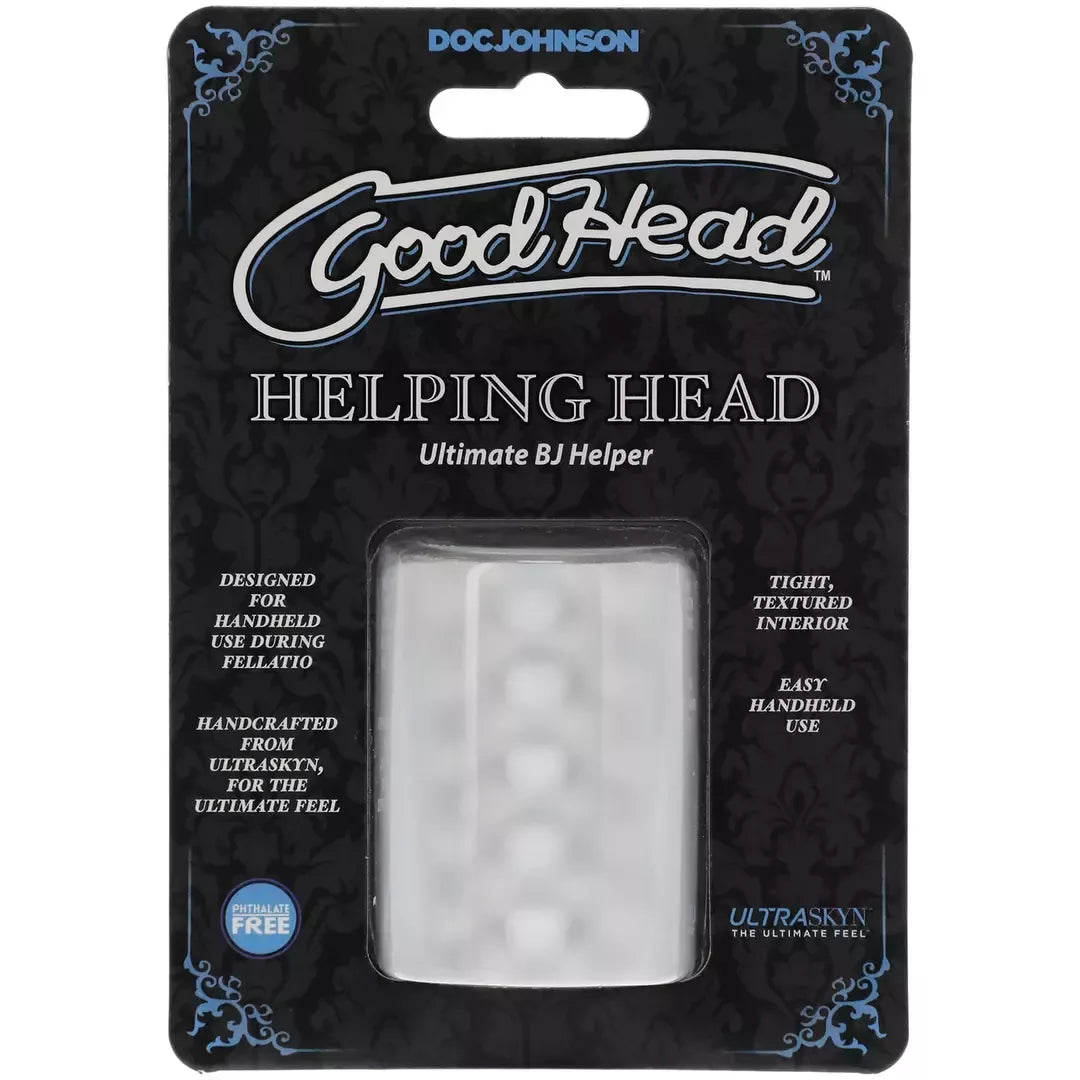 Doc Johnson GoodHead Helping Head Sleeve Frosted Textured UR3 2-Pack