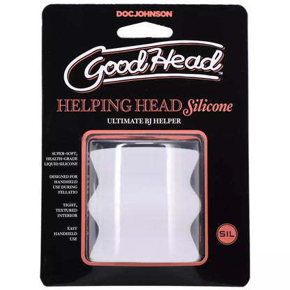 Doc Johnson Helping Head Silicone Sleeve Frosted 2”