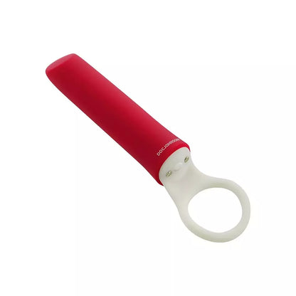 Doc Johnson iPlease Mini Vibrator Red – kompaktiškas USB įkraunamas modelis