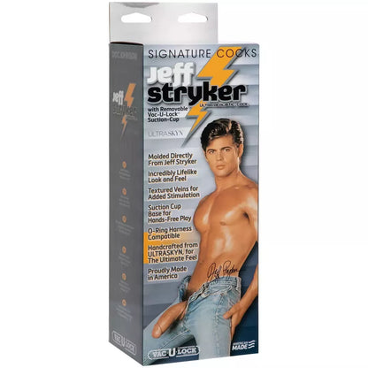 Doc Johnson Jeff Stryker anatominis modelis UR3 25 cm, baltas