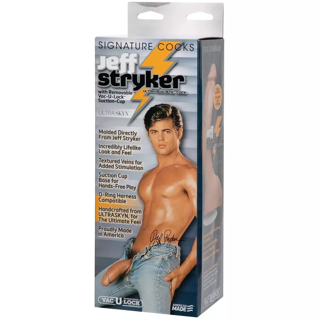 Doc Johnson Jeff Stryker anatominis modelis UR3 25 cm, baltas