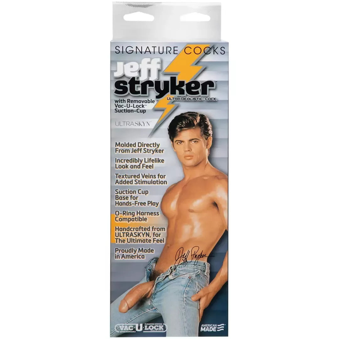 Doc Johnson Jeff Stryker anatominis modelis UR3 25 cm, baltas