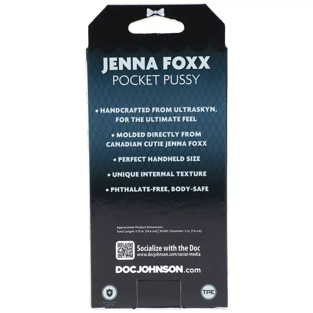 Doc Johnson Jenna Foxx ULTRASKYN Compact Intimate Device, tekstūruotas dėklas