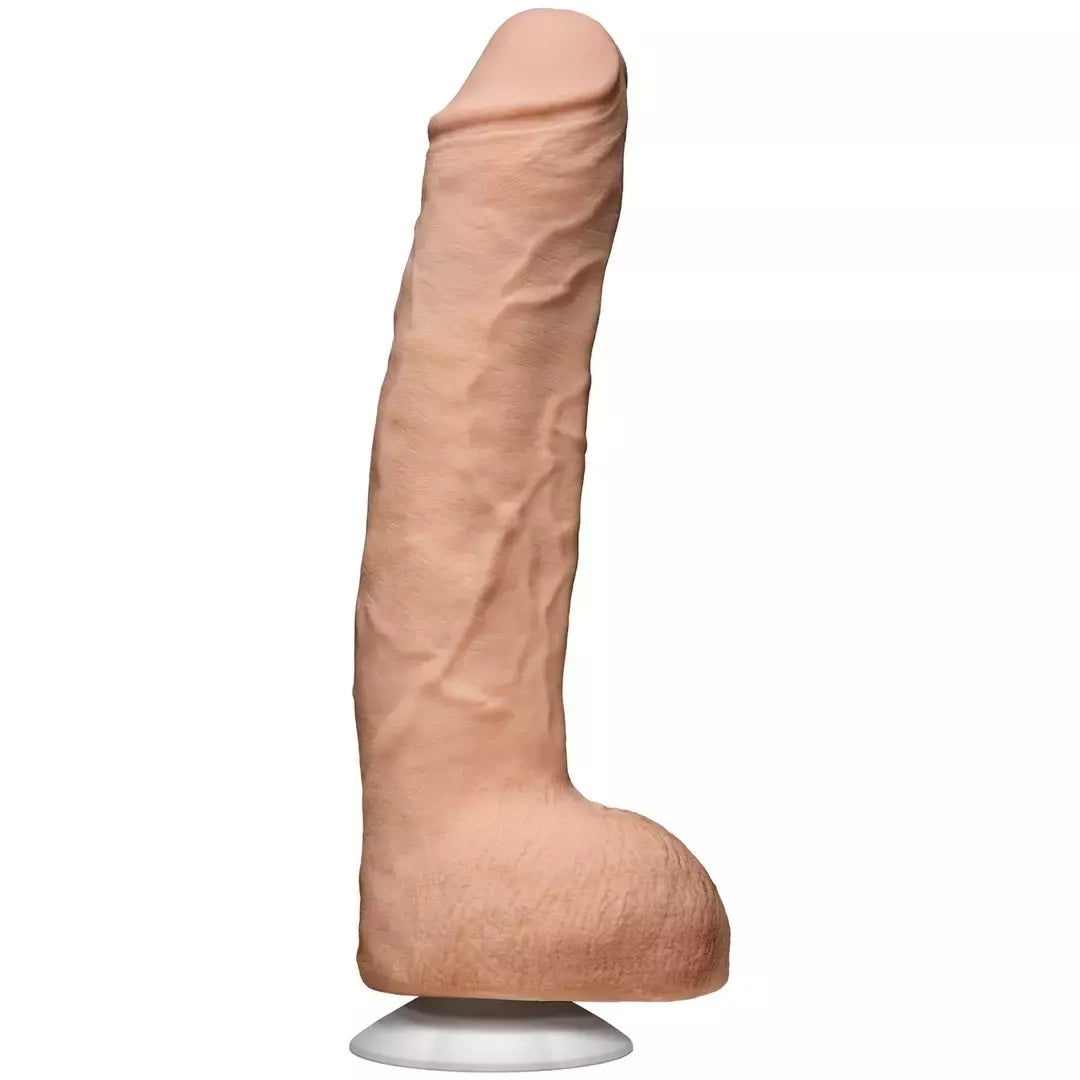 Doc Johnson John Holmes Intimate Model su siurbtuku, baltas, didelis