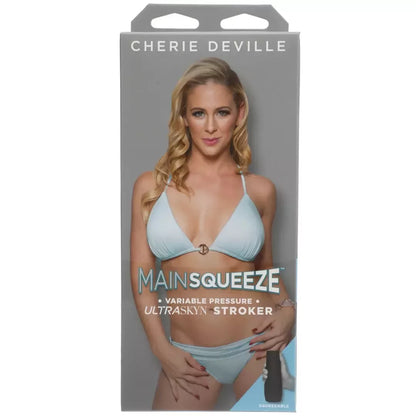 Doc Johnson Main Squeeze Cherie DeVille intymus masturbatorius, vanilės spalvos, ULTRASKYN
