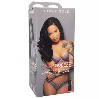 Doc Johnson Main Squeeze Honey Gold ULTRASKYN intymumo prietaisas
