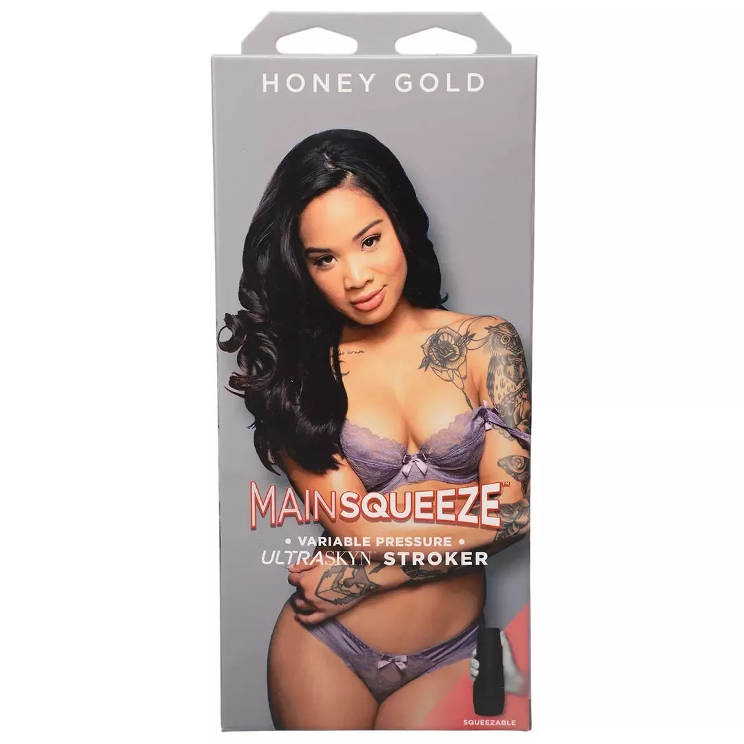 Doc Johnson Main Squeeze Honey Gold ULTRASKYN intymumo prietaisas