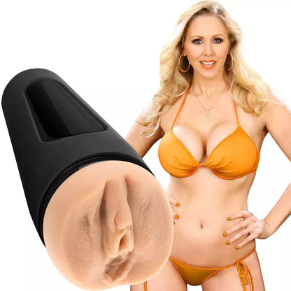 Doc Johnson Main Squeeze Julia Ann ULTRASKYN intymo įrenginys su dėklu