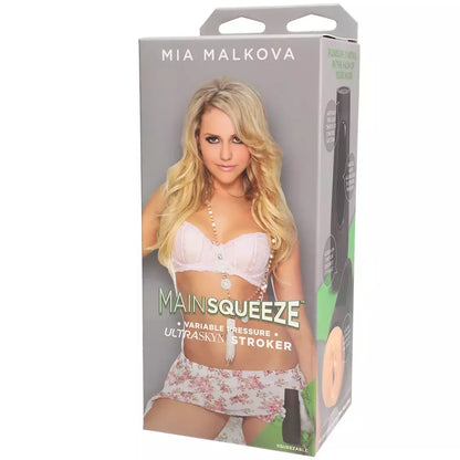 Doc Johnson Main Squeeze Mia Malkova ULTRASKYN intymus prietaisas, kūno spalvos