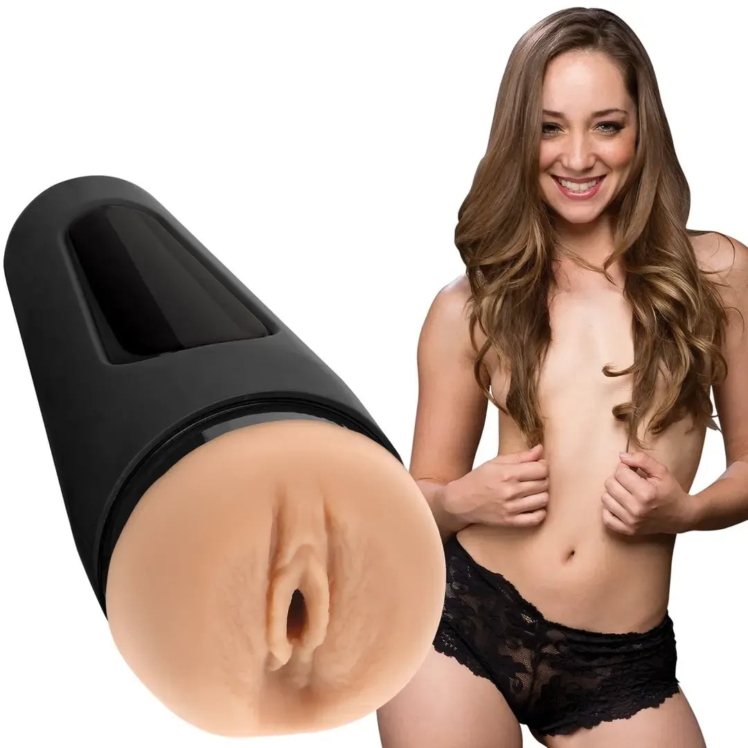 Doc Johnson Main Squeeze Remy Lacroix Ultraskyn intymus movos dėklas su kietuoju korpusu