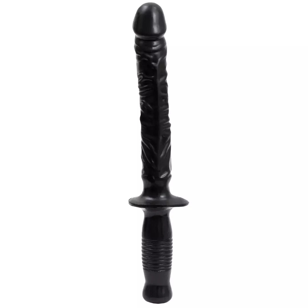 Doc Johnson Manhandler Intimate Wand 37 cm balta ergonomiška rankena