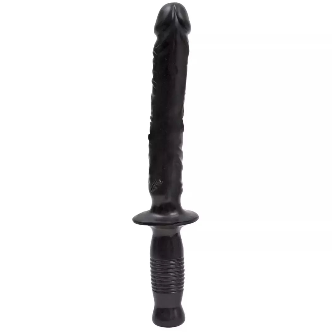 Doc Johnson Manhandler Intimate Wand 37 cm balta ergonomiška rankena