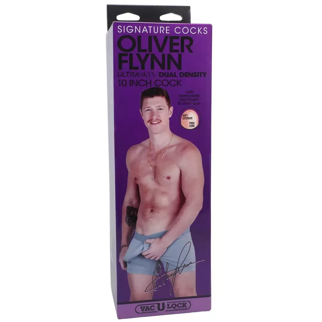 Doc Johnson Oliver Flynn ULTRASKYN anatominis modelis 25 cm vanilinis