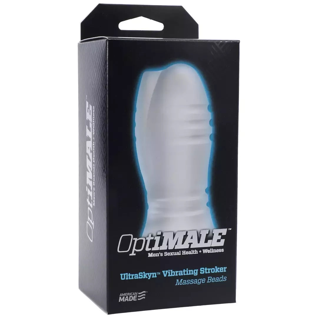 Doc Johnson OptiMALE Massage Beads vibruojantis intymus prietaisas ULTRASKYN