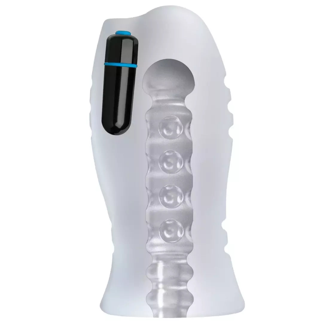 Doc Johnson OptiMALE Massage Beads vibruojantis intymus prietaisas ULTRASKYN