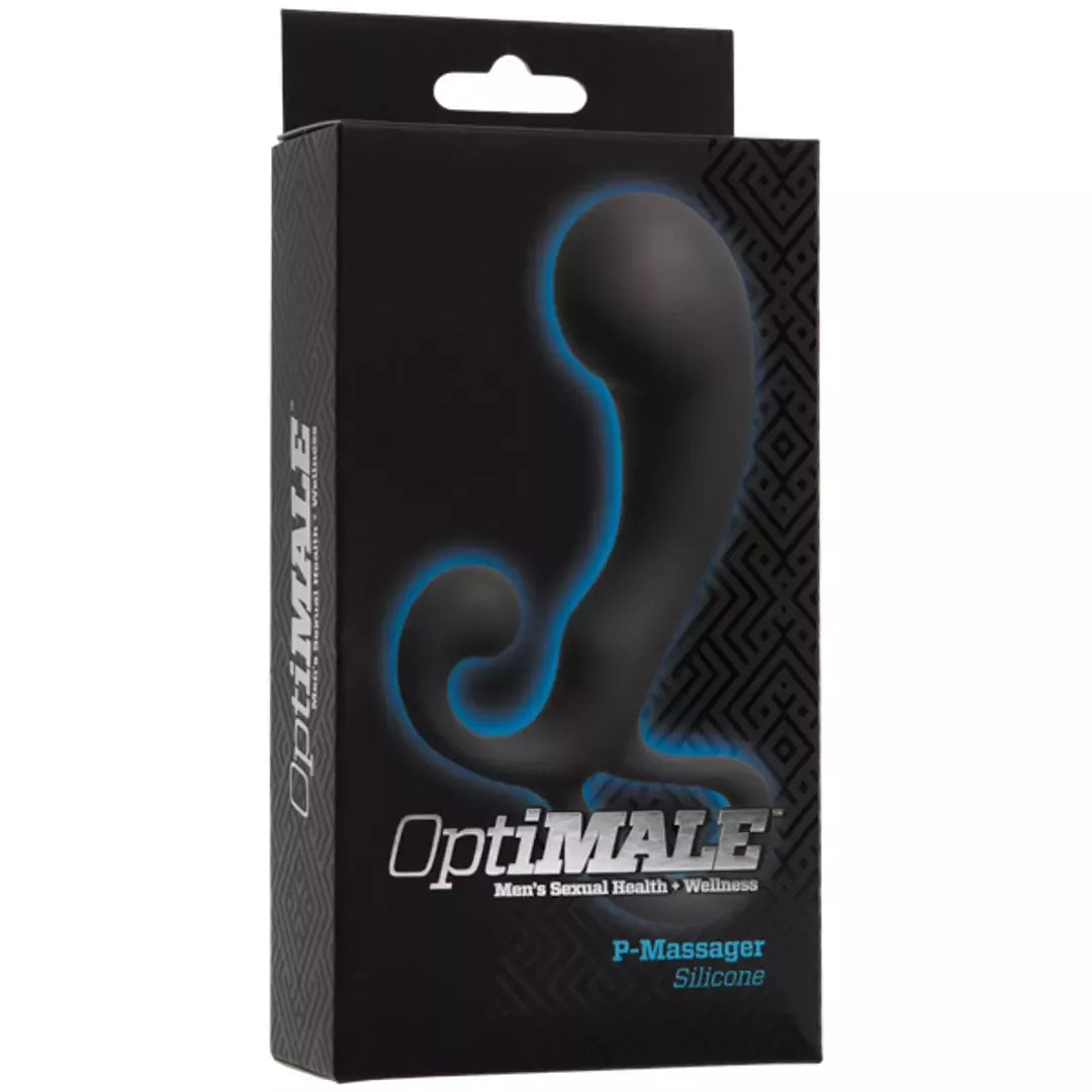 Doc Johnson OptiMALE P-Massager juodas silikoninis intymus prietaisas
