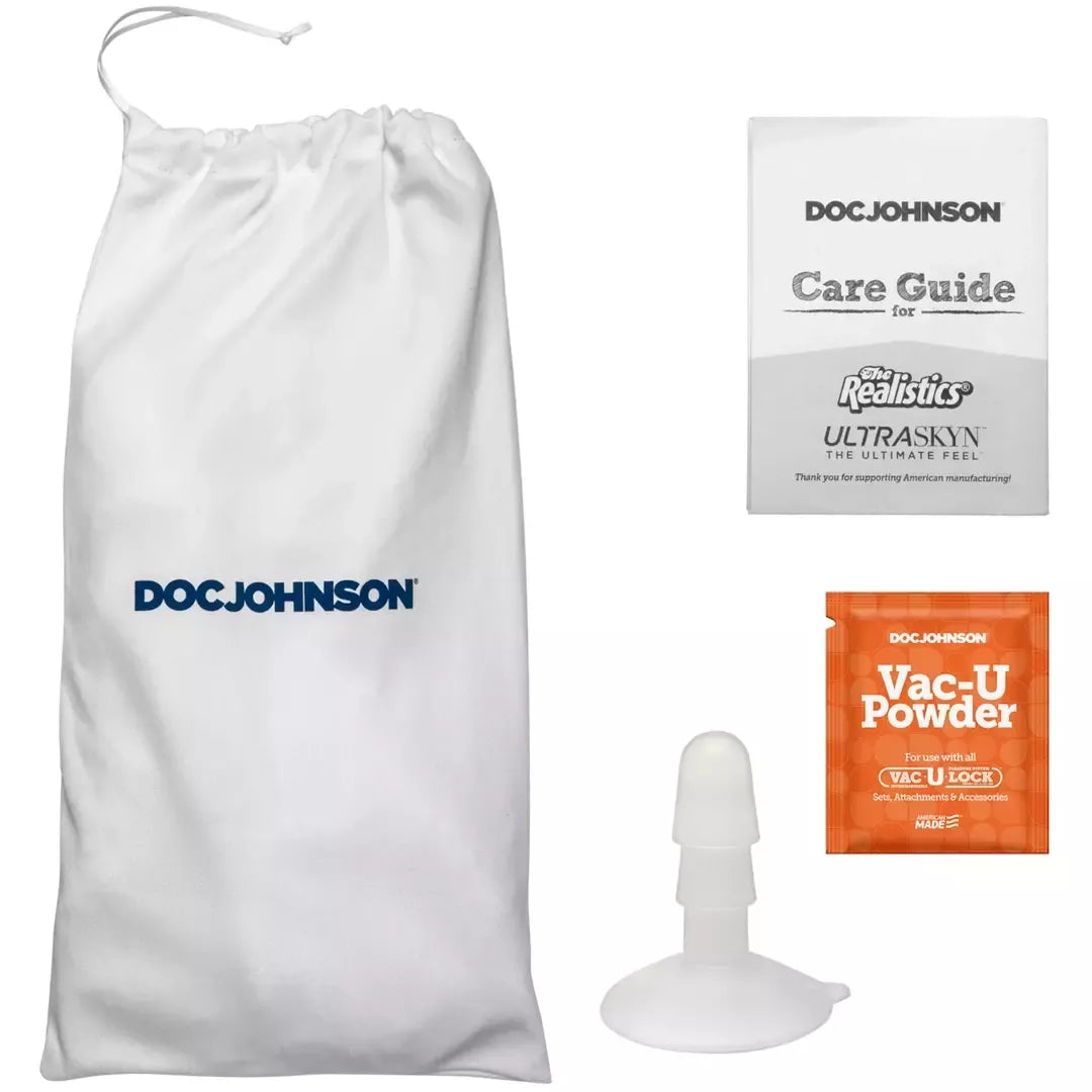 Doc Johnson Quinton James ULTRASKYN 24 cm anatominis modelis su siurbtuku