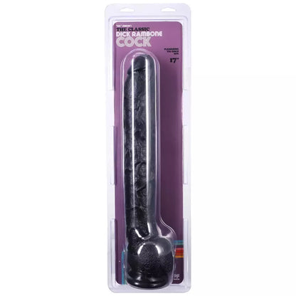 Doc Johnson Rambone Model XL Black 38 cm – anatominė silikoninė sistema