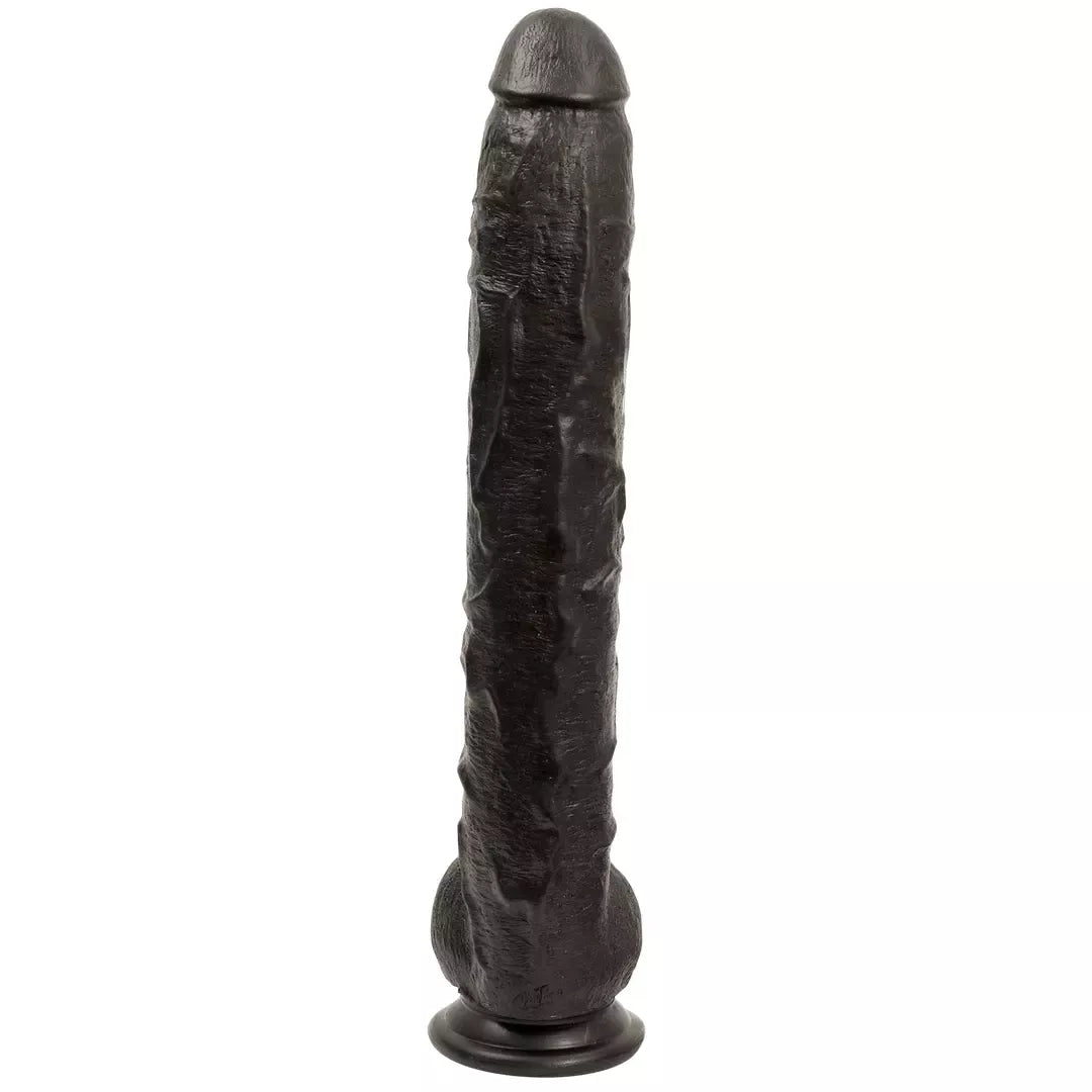 Doc Johnson Rambone Model XL Black 38 cm – anatominė silikoninė sistema