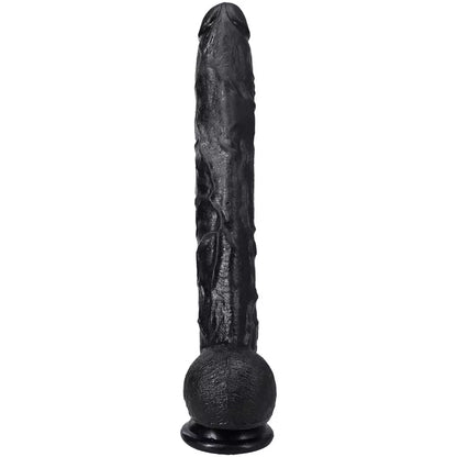 Doc Johnson Rambone Model XL Black 38 cm – anatominė silikoninė sistema