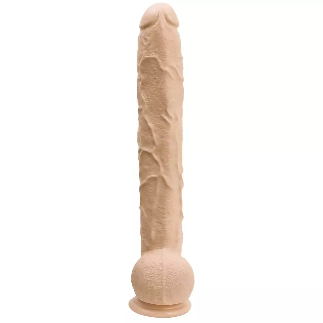 Doc Johnson Rambone XL Intimate Machine juodas 38 cm su siurbtuku