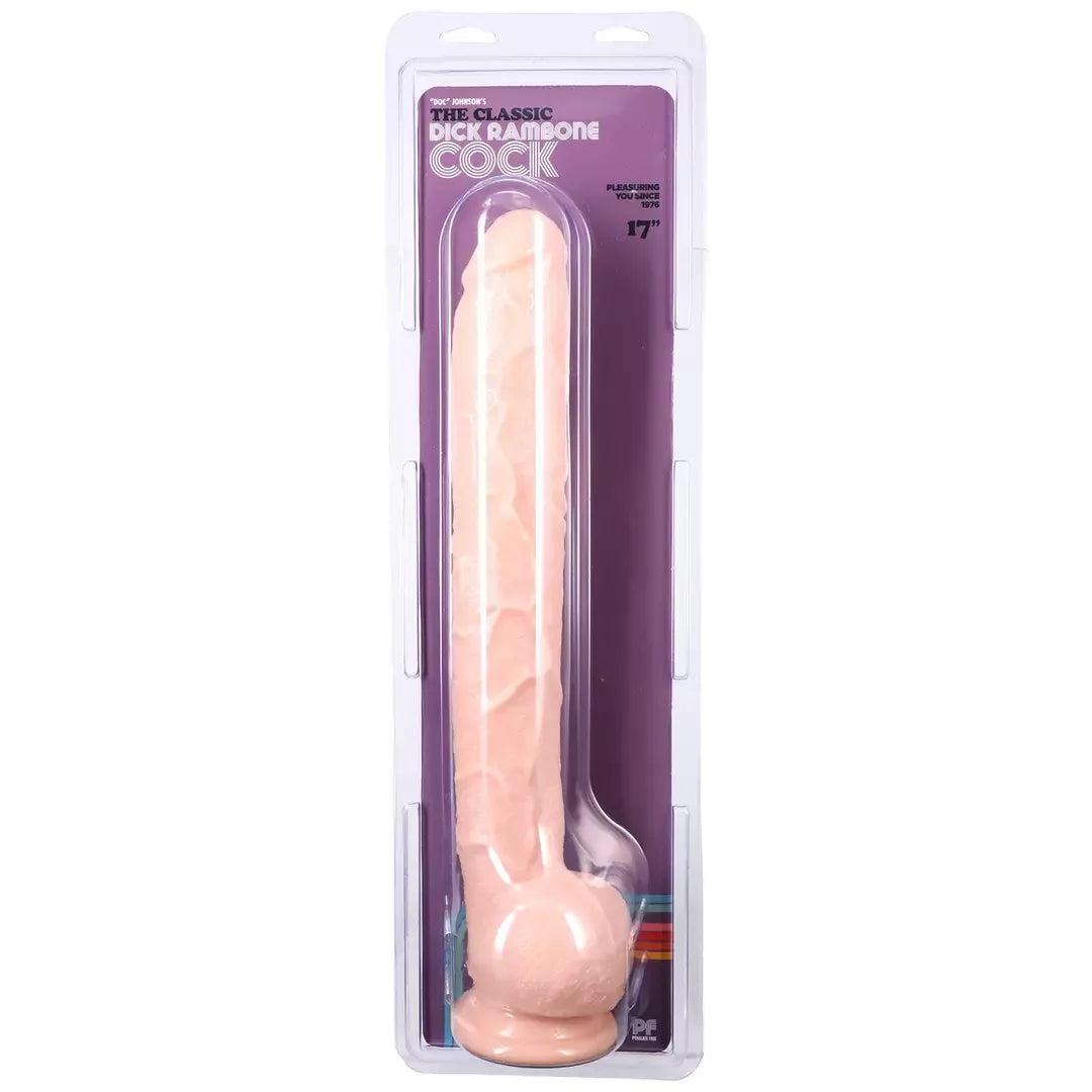 Doc Johnson Rambone XL Intimate Machine juodas 38 cm su siurbtuku