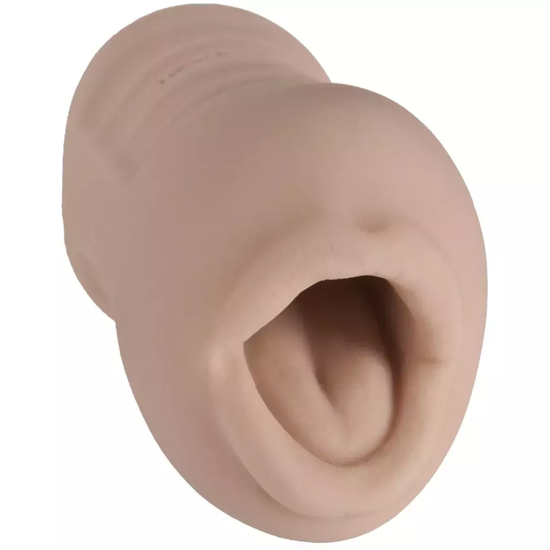 Doc Johnson Sasha Grey ULTRASKYN Oral Pocket Pal, kompaktiškas, natūralios išvaizdos