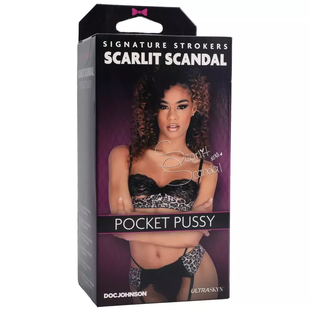 Doc Johnson Scarlit Scandal ULTRASKYN intymus prietaisas, karamelės spalvos