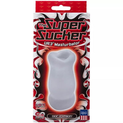 Doc Johnson Super Sucker 2.0 vibruojantis intymus prietaisas ULTRASKYN 18 cm
