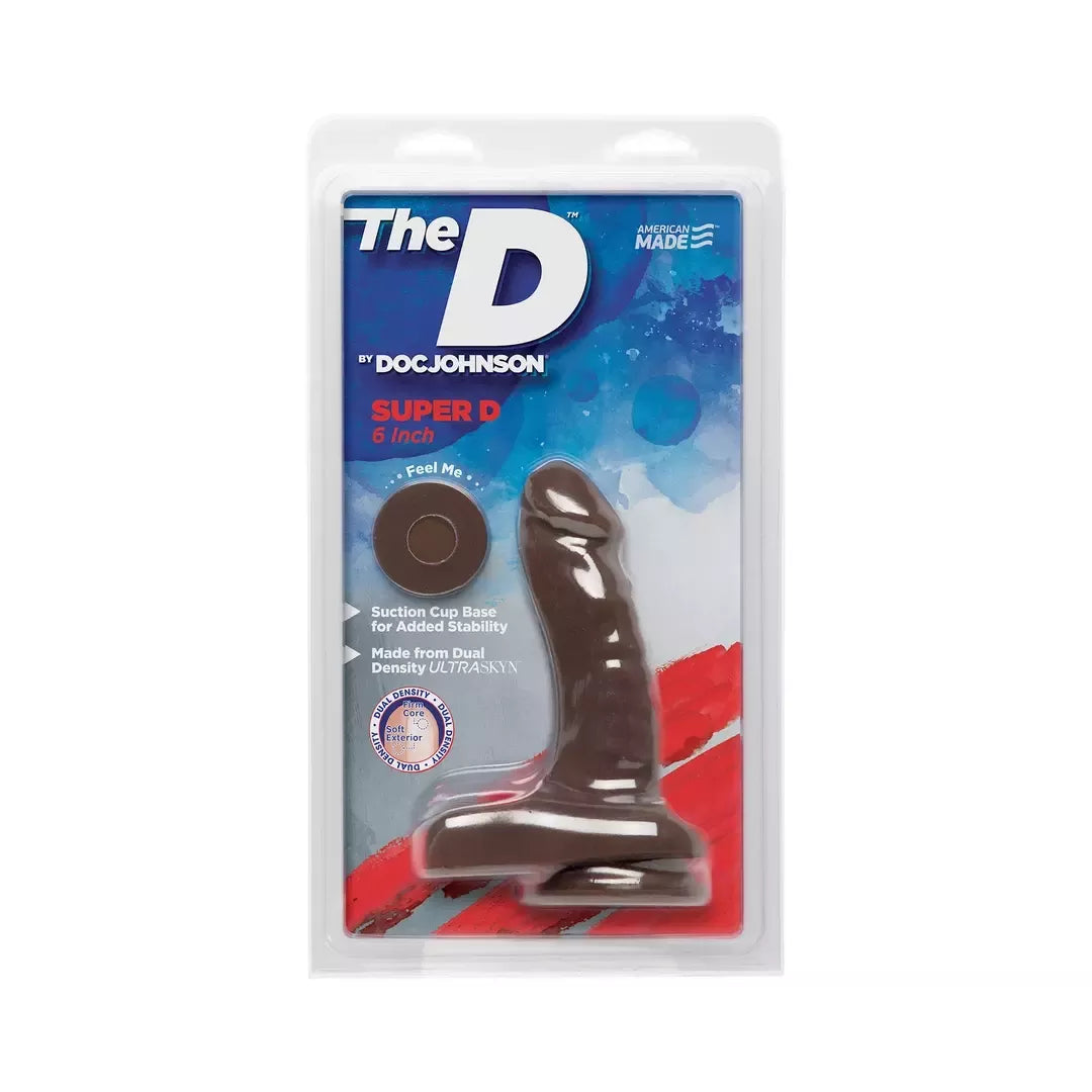 Doc Johnson The D Super D 6'' ULTRASKYN dvigubo tankio anatominis modelis