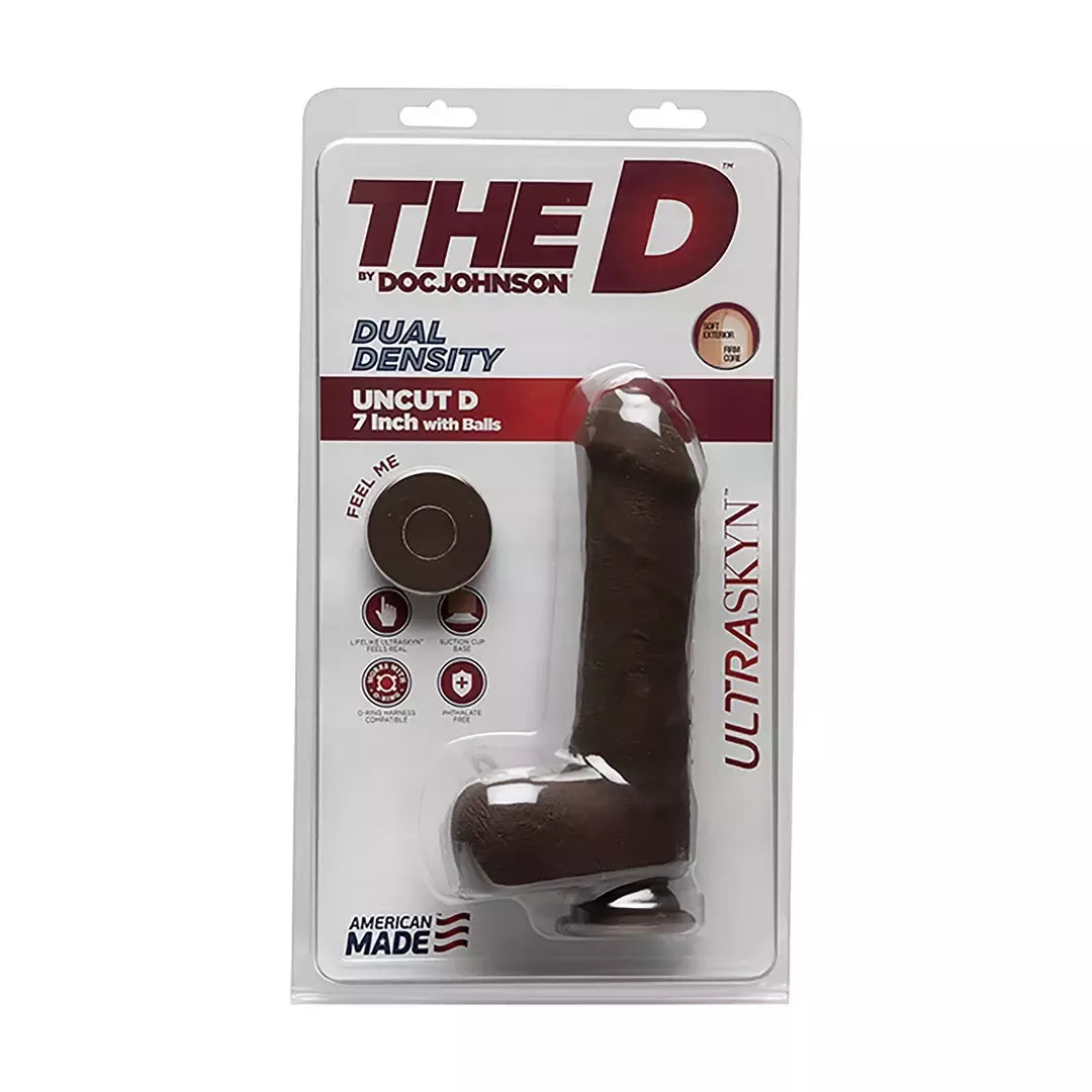 Doc Johnson The D ULTRASKYN 7" anatominis modelis su siurbtuku, smėlio spalvos