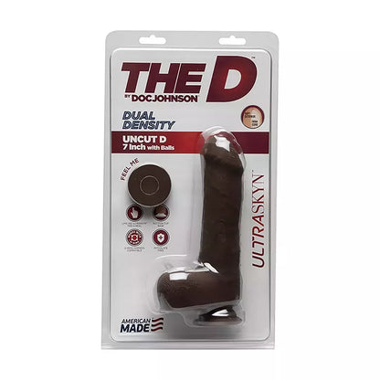Doc Johnson The D ULTRASKYN 7" anatominis modelis su siurbtuku, smėlio spalvos