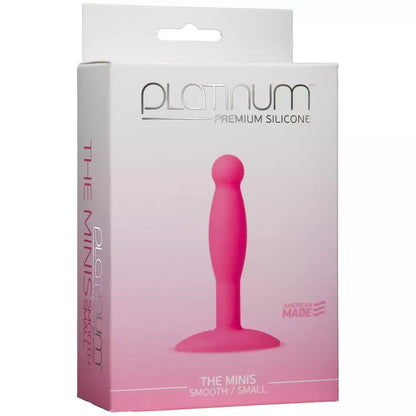 Doc Johnson The Minis Smooth Intimate Plug mažas, juodas silikoninis kamštis