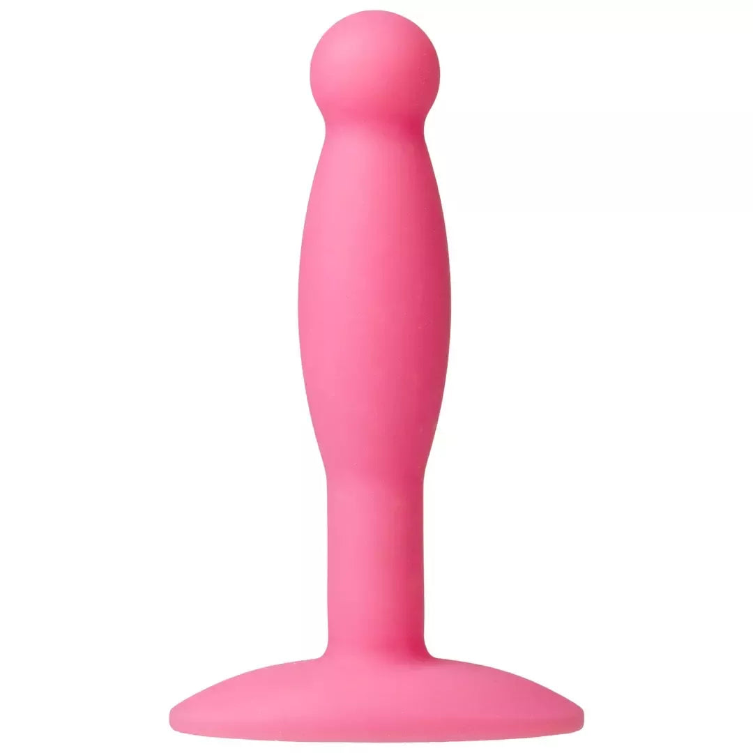 Doc Johnson The Minis Smooth Intimate Plug mažas, juodas silikoninis kamštis
