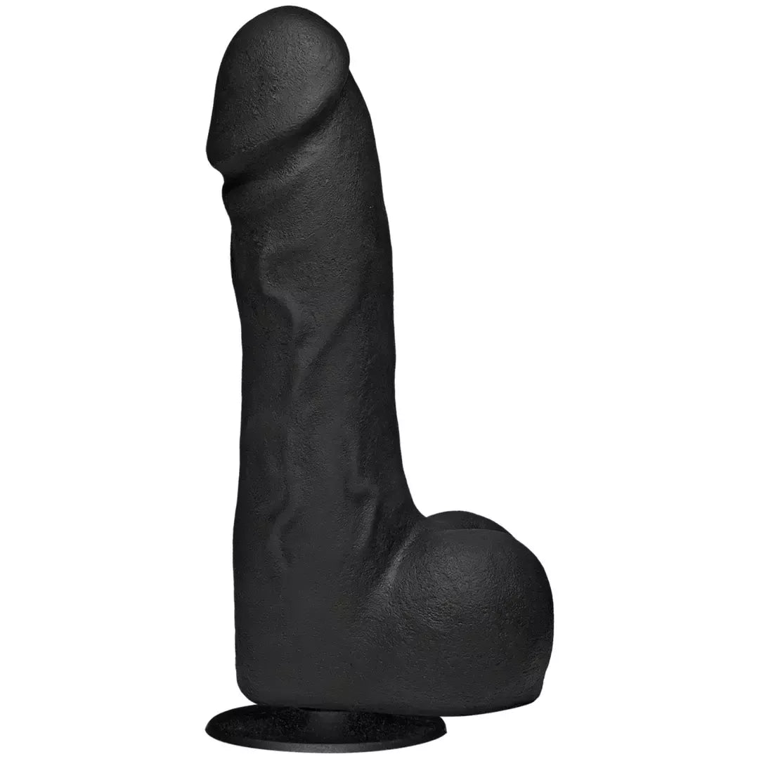 Doc Johnson The Perfect Model 19 cm juodas – dvigubo tankio sistema