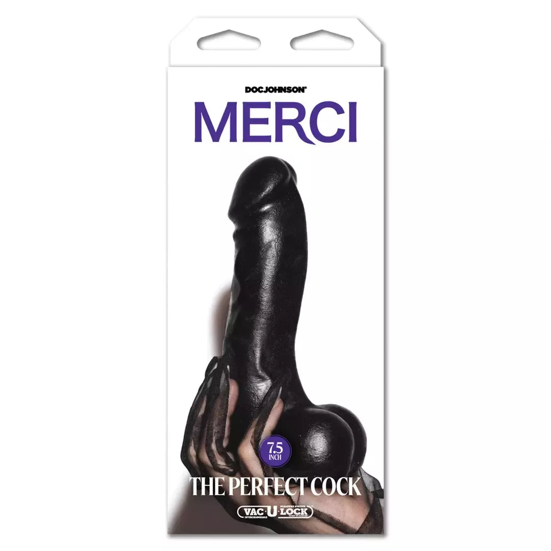 Doc Johnson The Perfect Model 19 cm juodas – dvigubo tankio sistema