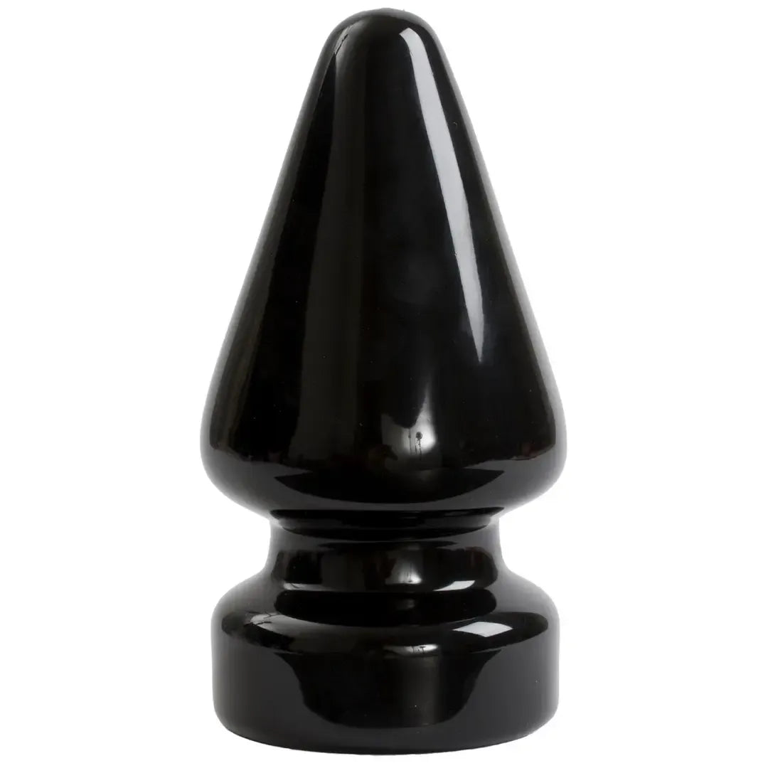 Doc Johnson TitanMen Intimate Plug, 11 cm, juodas, dvigubo tankumo Sil-A-Gel