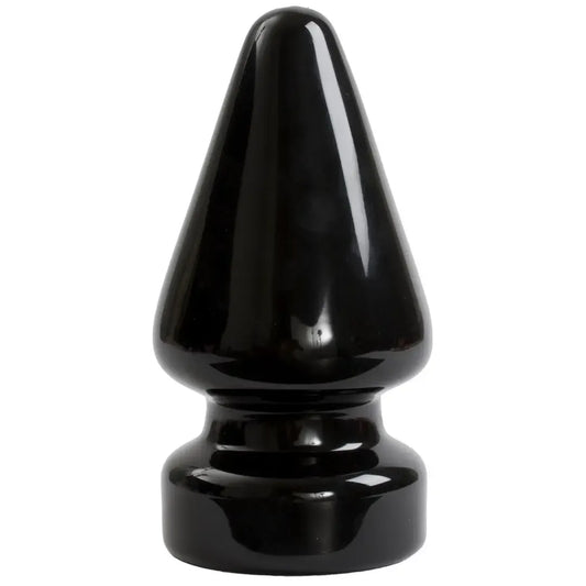 Doc Johnson TitanMen Intimate Plug, 11 cm, juodas, dvigubo tankumo Sil-A-Gel