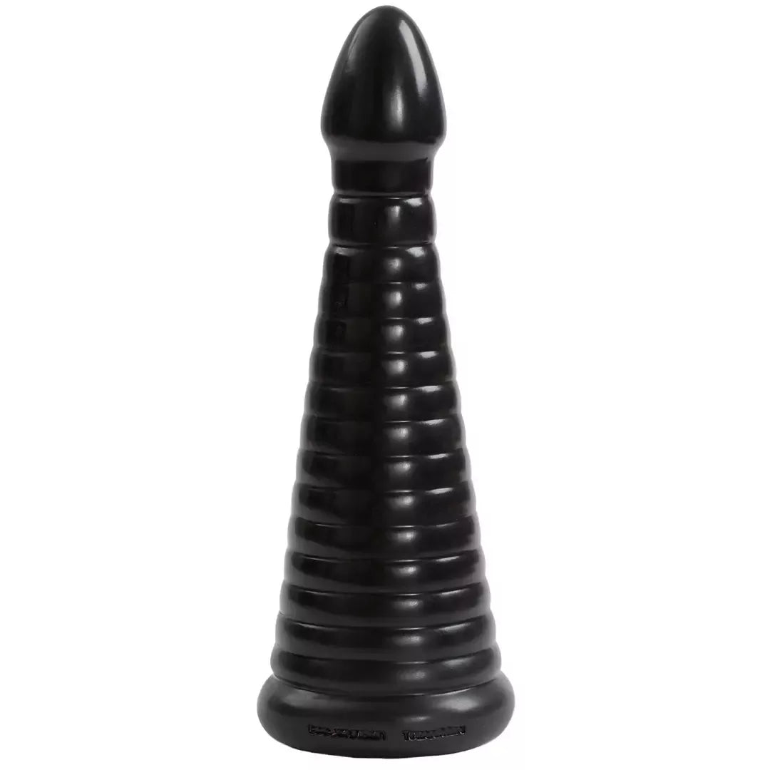 Doc Johnson TitanMen Intimidator 28 cm juodas analinis treniruoklis-kamštis